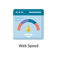 Web Speed Vector  Flat Icon Design illustration. Cloud Computing Symbol on White background EPS 10 File