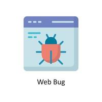 Web Bug Vector  Flat Icon Design illustration. Cloud Computing Symbol on White background EPS 10 File