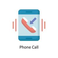 Phone Call Vector  Flat Icon Design illustration. Cloud Computing Symbol on White background EPS 10 File