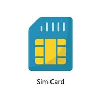 Sim Card Vector  Flat Icon Design illustration. Cloud Computing Symbol on White background EPS 10 File