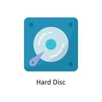 Hard Disc Vector  Flat Icon Design illustration. Cloud Computing Symbol on White background EPS 10 File