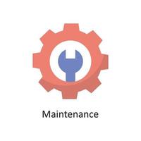 Maintenance Vector  Flat Icon Design illustration. Cloud Computing Symbol on White background EPS 10 File