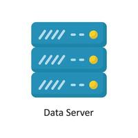 Data Server Vector  Flat Icon Design illustration. Cloud Computing Symbol on White background EPS 10 File