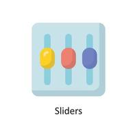 Sliders  Vector  Flat Icon Design illustration. Cloud Computing Symbol on White background EPS 10 File