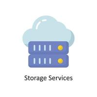 Storage Services Vector  Flat Icon Design illustration. Cloud Computing Symbol on White background EPS 10 File