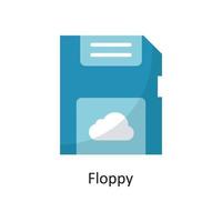 Floppy Vector  Flat Icon Design illustration. Cloud Computing Symbol on White background EPS 10 File