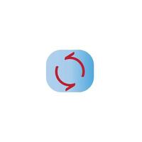 Recycle, refresh, cycle arrows vector icon illustration