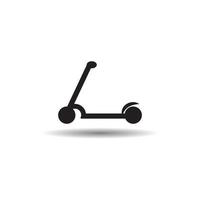 Electric scooter symbol logo Flat icon vector