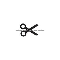 Scissor logo template  vector icon illustration