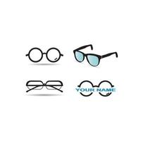 Eyeglasses Logo Template vector icon illustration