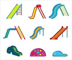 Collection of Slide Kids Colorful Vector