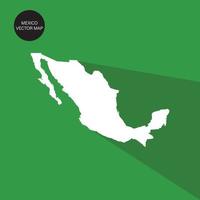 Illustrations Icon White Map Mexico Vector