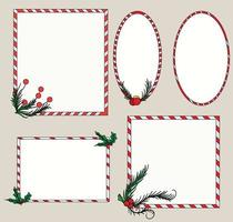 Collection of Christmas Frame Vector