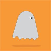 icono fantasma volando halloween vector