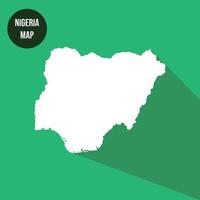 Icon Nigeria Map Illustrations Colored Vector