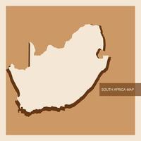 Vintage of South Africa Map Vector