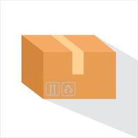 icono caja de cartón ilustraciones vectoriales vector