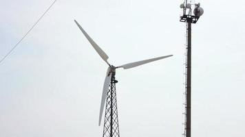 wind turbines spinning in the wind video