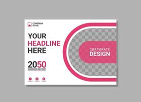Modern Company horizontal Cover Business vector