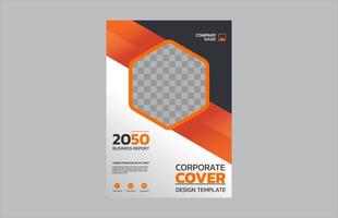 Creative corporate book cover design vector