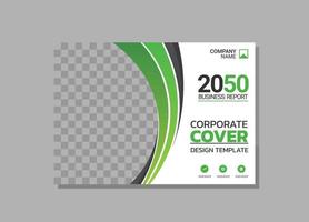 Modern Company horizontal Cover Business vector