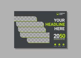 Modern Company horizontal Cover Business vector