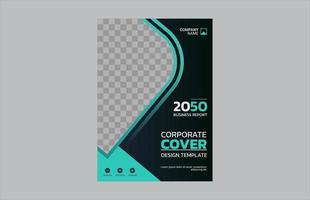 Professional corporate book cover template vector