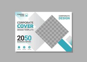 Modern Company horizontal Cover Business vector