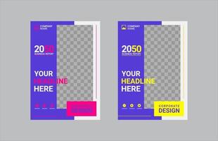 Modern Company Cover Business Template vector