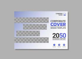 Modern Company horizontal Cover Business vector