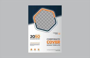 Creative corporate book cover design vector