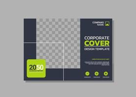 Modern business annual report horizontal vector