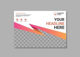 Modern Company horizontal Cover Business vector