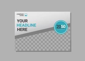 Modern Company horizontal Cover Business vector