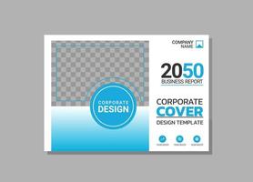 Modern business annual report horizontal vector