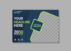 Modern Company horizontal Cover Business vector