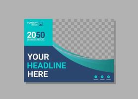 Modern Company horizontal Cover Business vector