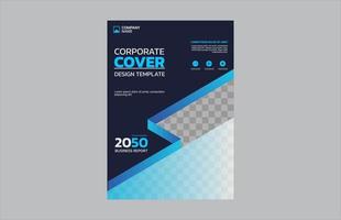 Modern business annual report template vector