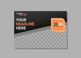 Modern Company horizontal Cover Business vector