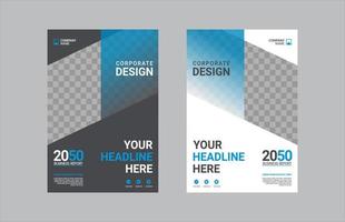 Creative corporate book cover design vector