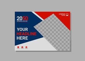 Modern Company horizontal Cover Business vector