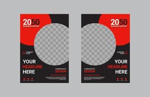 Creative corporate book cover design vector
