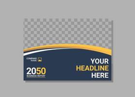 Modern Company horizontal Cover Business vector