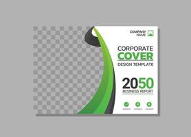 Modern Company horizontal Cover Business vector