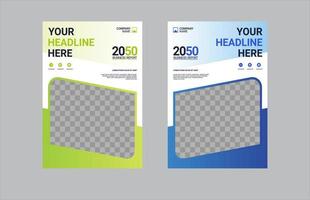 Creative corporate book cover design vector