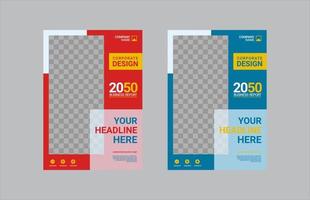 Modern Company Cover Business Template vector