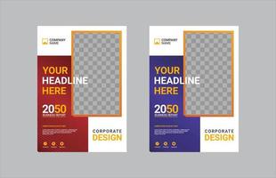 Modern Company Cover Business Template vector