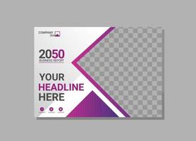 Modern Company horizontal Cover Business vector