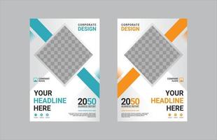 Creative corporate book cover design vector