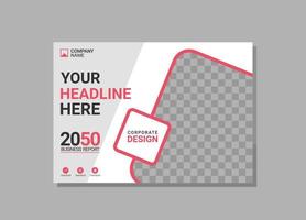 Modern Company horizontal Cover Business vector